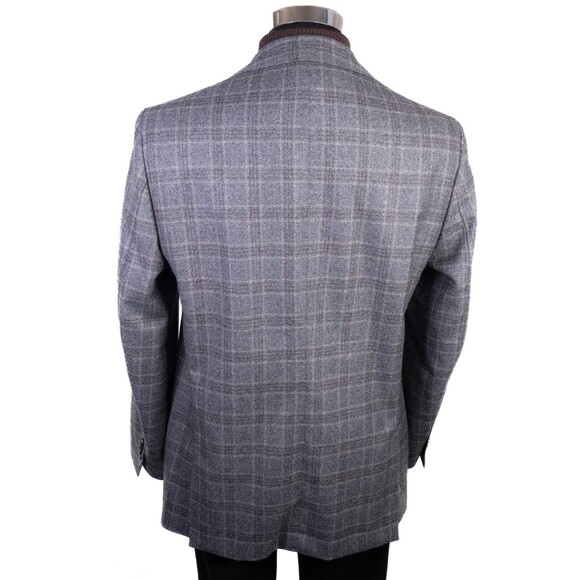 Paul Betenly Men's Sport Coat Jacket Blazer Sz 42R Windowpane Wool 2-Button - Picture 8 of 12